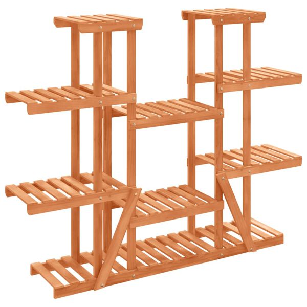 vidaXL Support à fleurs 110x25x110,5 cm bois massif de sapin