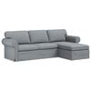 vidaXL Canap&eacute; Gris clair 245 x 138 x 80 cm tissu