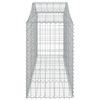 vidaXL Paniers à gabions arqués 10 pcs 200x50x80/100 cm Fer galvanisé