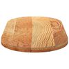 vidaXL Dessus de table 120x60x4 cm bois de ch&ecirc;ne massif ovale