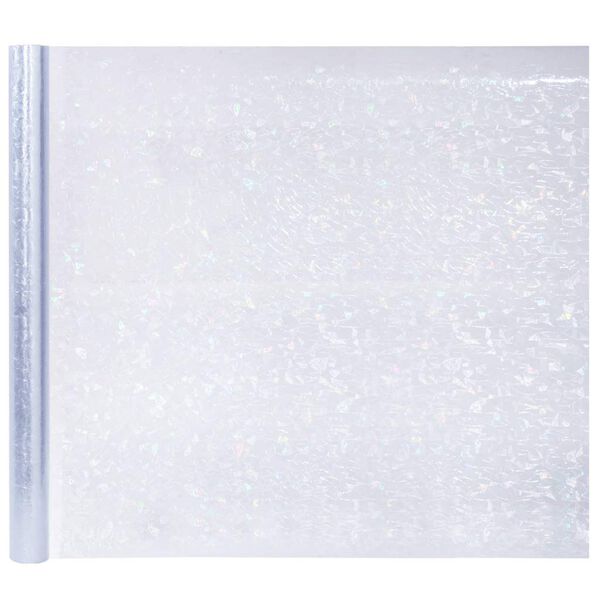 vidaXL Films pour fen&ecirc;tre 5 pcs d&eacute;poli motif arc-en-ciel 3D PVC