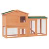 vidaXL Clapier large d'ext&eacute;rieur pour petits animaux de compagnie Bois