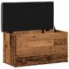 vidaXL Banc de rangement vieux bois 82x42x45 cm bois d'ing&eacute;nierie