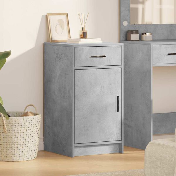 vidaXL Buffet Gris b&eacute;ton 40 x 40.5 x 75 cm Bois d'ing&eacute;nierie