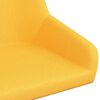 vidaXL Tabouret de bar Jaune moutarde Tissu