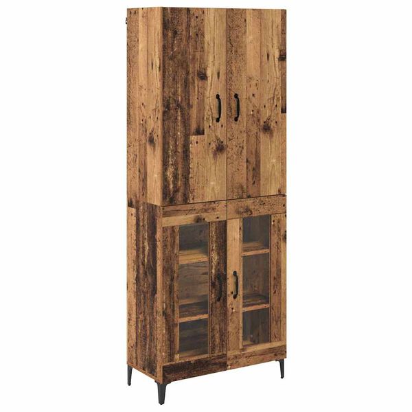vidaXL Haut Armoire Bois Ancien 69,5 x 34 x 180 cm Bois d'ingénierie