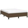 vidaXL Cadre de lit sans matelas marron fonc&eacute; 140x190 cm tissu