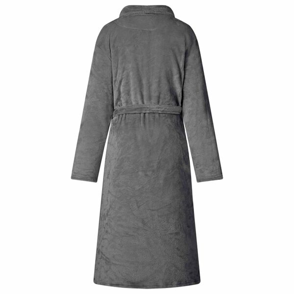 vidaXL Robe de bain sans capuche Gris fonc&eacute; s Flanelle