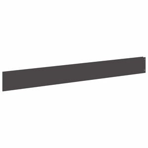vidaXL Bordure de Pelouse 10 pc 100 x 12 cm Acier Noir