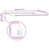 vidaXL Auvent Blanc 4,5 × 3 m Polyester et métal