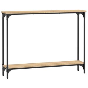 vidaXL Table console ch&ecirc;ne sonoma 100x22,5x75 cm bois d'ing&eacute;nierie