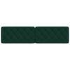 vidaXL Coussin de t&ecirc;te de lit vert fonc&eacute; 200 cm velours