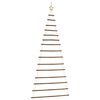 vidaXL Sapin de No&euml;l suspendu avec &eacute;toile sup&eacute;rieure 100 x 210 cm Branche naturelle