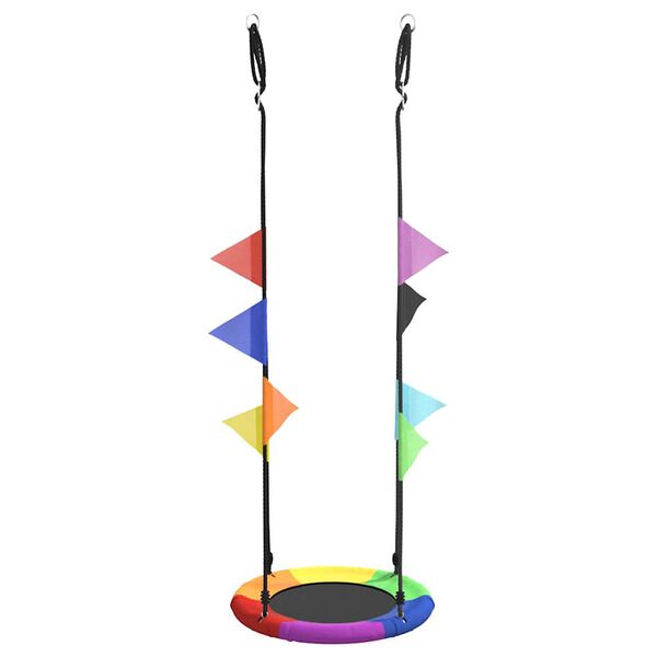 vidaXL Balan&ccedil;oire en nid Bleu 60 x 60 x 180 cm Polyester