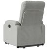 vidaXL Fauteuil inclinable &eacute;lectrique gris clair tissu microfibre