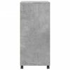vidaXL Armoire &agrave; roulettes gris b&eacute;ton 55x40x91 cm bois d'ing&eacute;nierie