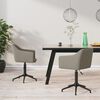 vidaXL Chaises pivotantes &agrave; manger lot de 2 Gris clair Velours