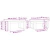 vidaXL Ensemble de tables basses 2 pcs Ch&ecirc;ne Sonoma Bois d'ing&eacute;nierie