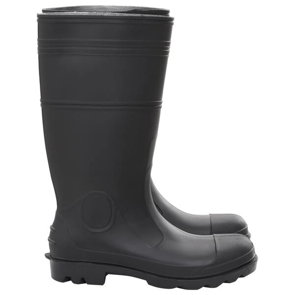 vidaXL Bottes de pluie noir taille 46 PVC