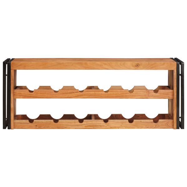 vidaXL &Eacute;tag&egrave;re &agrave; vin Marron 100 x 45 x 33 cm Bois d'Acacia Massif