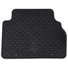 vidaXL Tapis de voiture 4 pcs Noir Caoutchouc