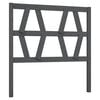 vidaXL T&ecirc;te de lit Gris 81x4x100 cm Bois massif de pin
