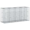 vidaXL Lit sur&eacute;lev&eacute; gabion Argent&eacute; 170 x 50 x 80 cm Acier galvanis&eacute;