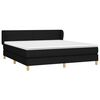 vidaXL Sommier &agrave; lattes de lit avec matelas Noir 160x200 cm Tissu