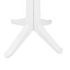 vidaXL Table de Jardin Blanc 70 x 70 x 71.7 cm Plastique