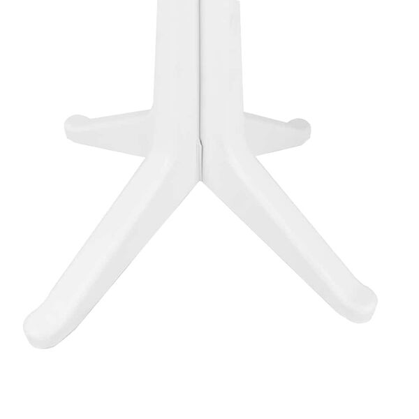vidaXL Table de Jardin Blanc 70 x 70 x 71.7 cm Plastique