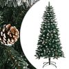 vidaXL Sapin de No&euml;l artificiel avec support Vert 120 cm PVC