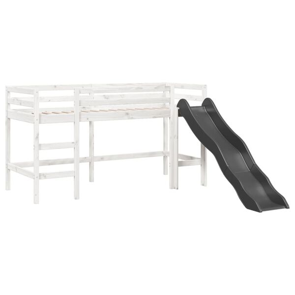 vidaXL Lit mezzanine d'enfants sans matelas 90x190 cm bois pin massif