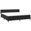 vidaXL Sommier &agrave; lattes de lit avec matelas noir 200x210 cm Velours