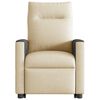 vidaXL Fauteuil inclinable de massage Cr&egrave;me Tissu