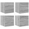 vidaXL Meubles TV muraux 4 pcs Sonoma gris 30,5x30x30 cm