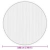 vidaXL Tapis rond naturel 100 cm bambou