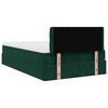 vidaXL Cadre de lit ottoman avec matelas vert fonc&eacute; 120x200 cm velours