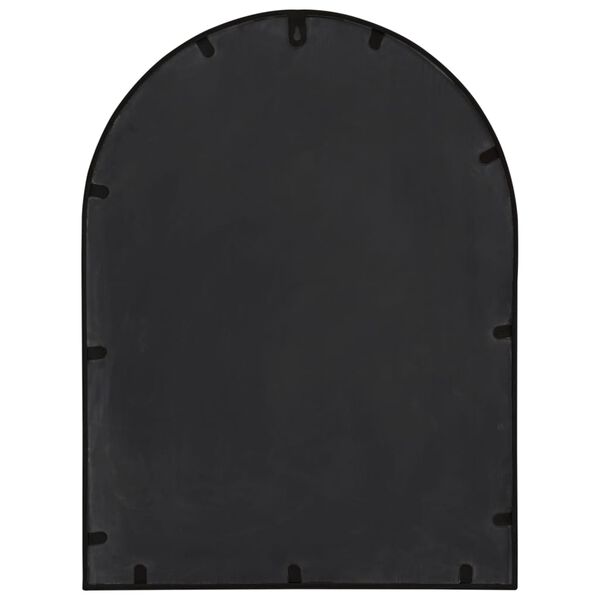 vidaXL Miroir Noir 60x45 cm Fer pour utilisation &agrave; l'int&eacute;rieur