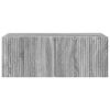 vidaXL Meuble TV mural Montage mural Gris Sonoma 78,5 x 31 x 29,5 cm