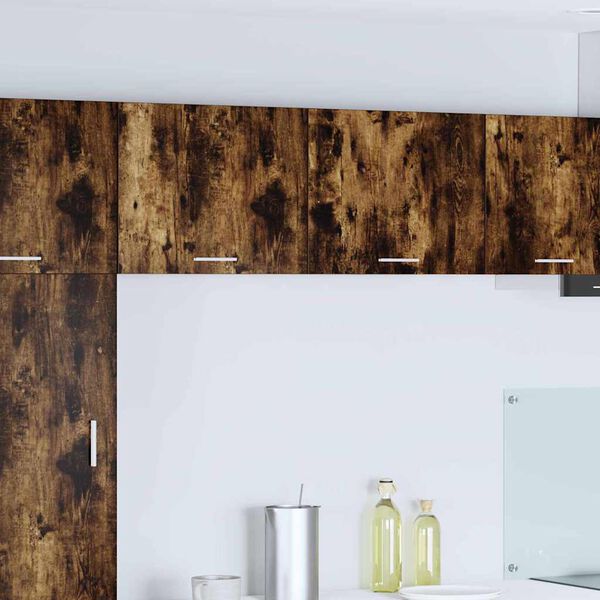 vidaXL Armoire suspendue Ch&ecirc;ne fum&eacute; et Blanc 50 x 31 x 40 cm