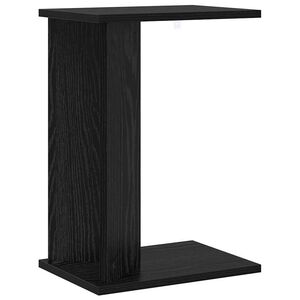 vidaXL Table d'appoint Ch&ecirc;ne noir 35 x 25 x 50 cm Bois d'ing&eacute;nierie