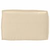 vidaXL Set de coussins de palette 2 pcs Beige Tissu Oxford