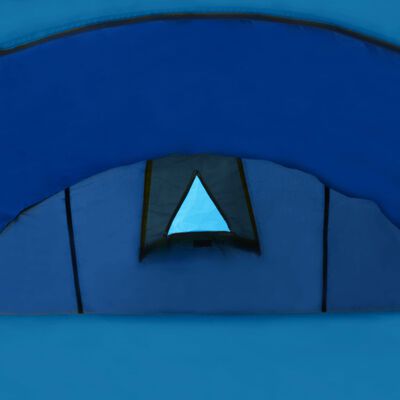vidaXL Tente de camping 4 personnes bleu marine et bleu clair