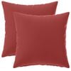 vidaXL Housse de coussin 2 pcs HEERLEN Bordeaux 30 x 30 cm Polyester