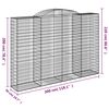 vidaXL Paniers &agrave; gabions arqu&eacute;s 30 pcs 300x50x200/220 cm Fer galvanis&eacute;