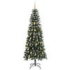 vidaXL Sapin de No&euml;l artificiel Vert 210 cm PVC, plastique et acier