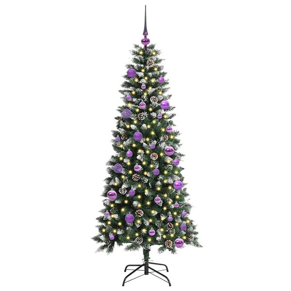 vidaXL Sapin de No&euml;l artificiel Vert 150 cm PVC, plastique et acier