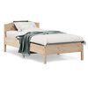 vidaXL Cadre de lit sans matelas 75x190 cm bois de pin massif