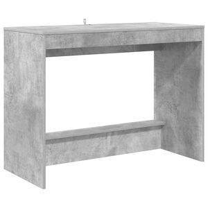 vidaXL Bureau de lit Gris b&eacute;ton Bois d'ing&eacute;nierie 100 x 45 x 75 cm