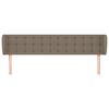 vidaXL T&ecirc;te de lit avec oreilles Taupe 183x23x78/88 cm Tissu